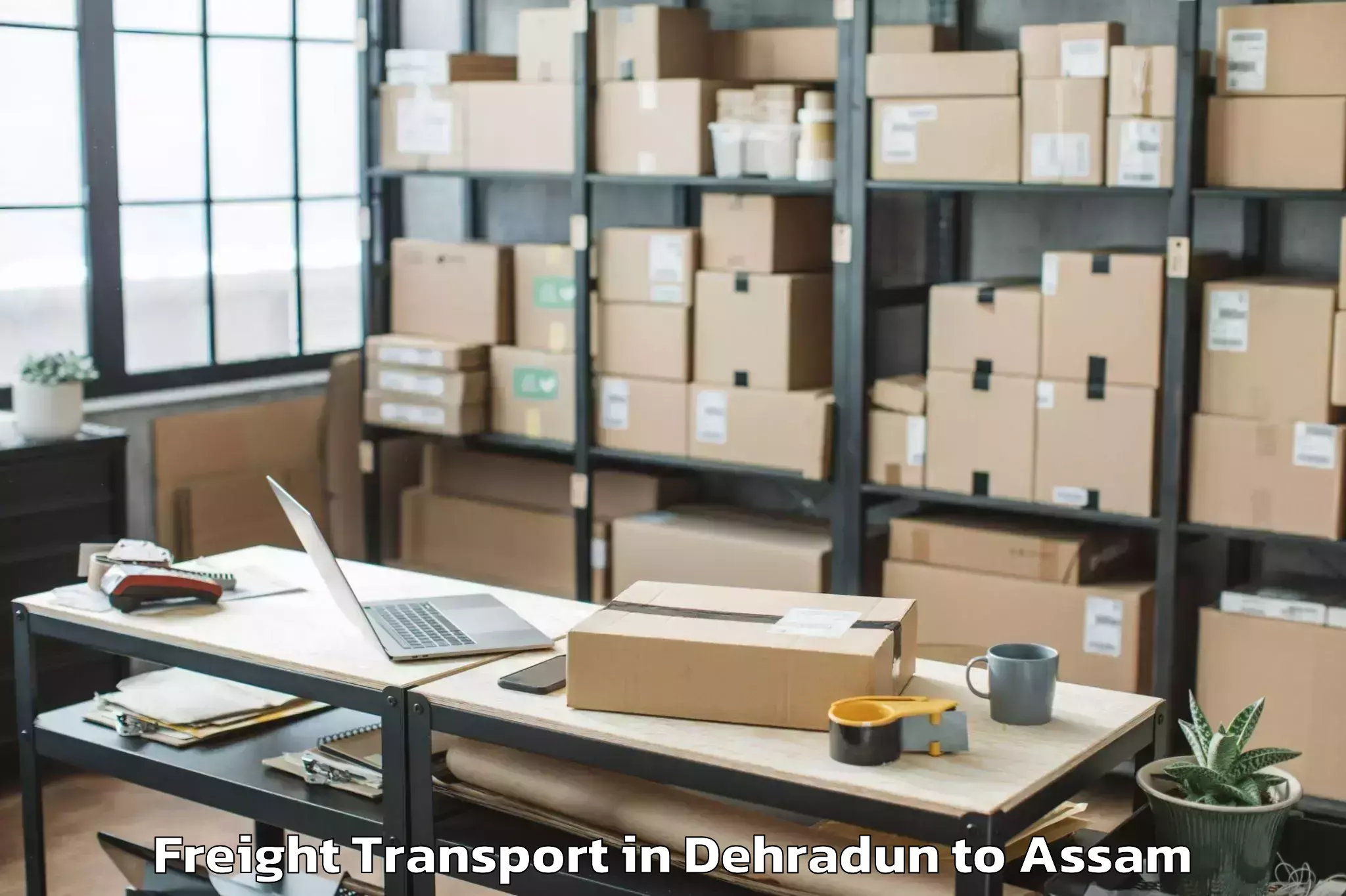 Book Dehradun to Hamren Freight Transport Online